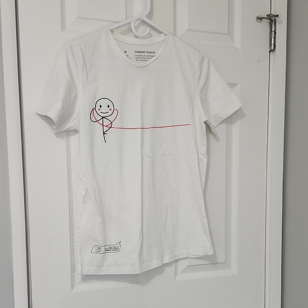 Human Touch White Graphic Tshirt